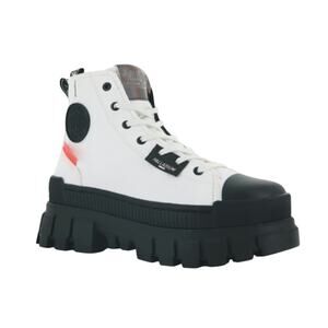 Palladium Women's Size 6.5 Revolt Hi TX Platform Boots Star White 97242-116-M
